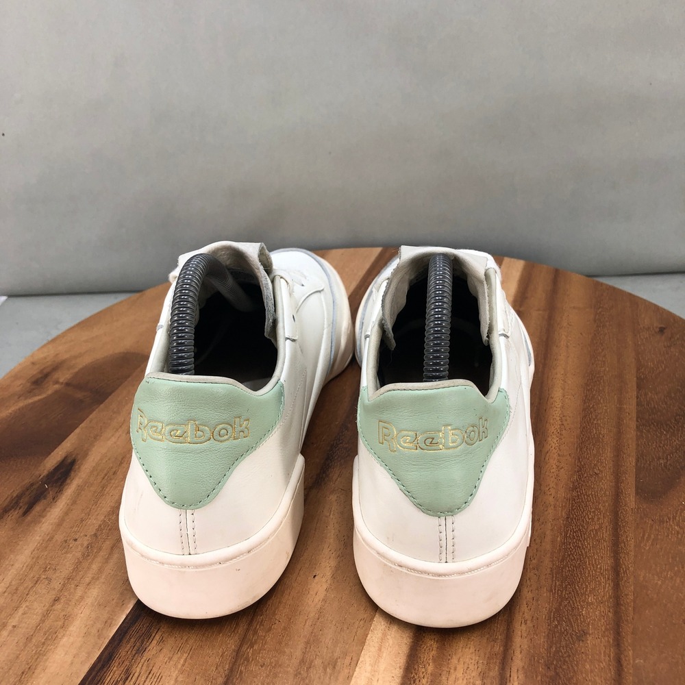 Reebok Club C 85 White Green Leather Sneakers Shoes Womens Size 9.5 - Picture 4 of 8